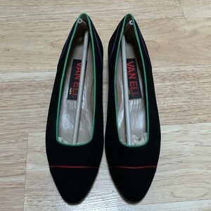 NOS Vaneli East Black Leather Suede